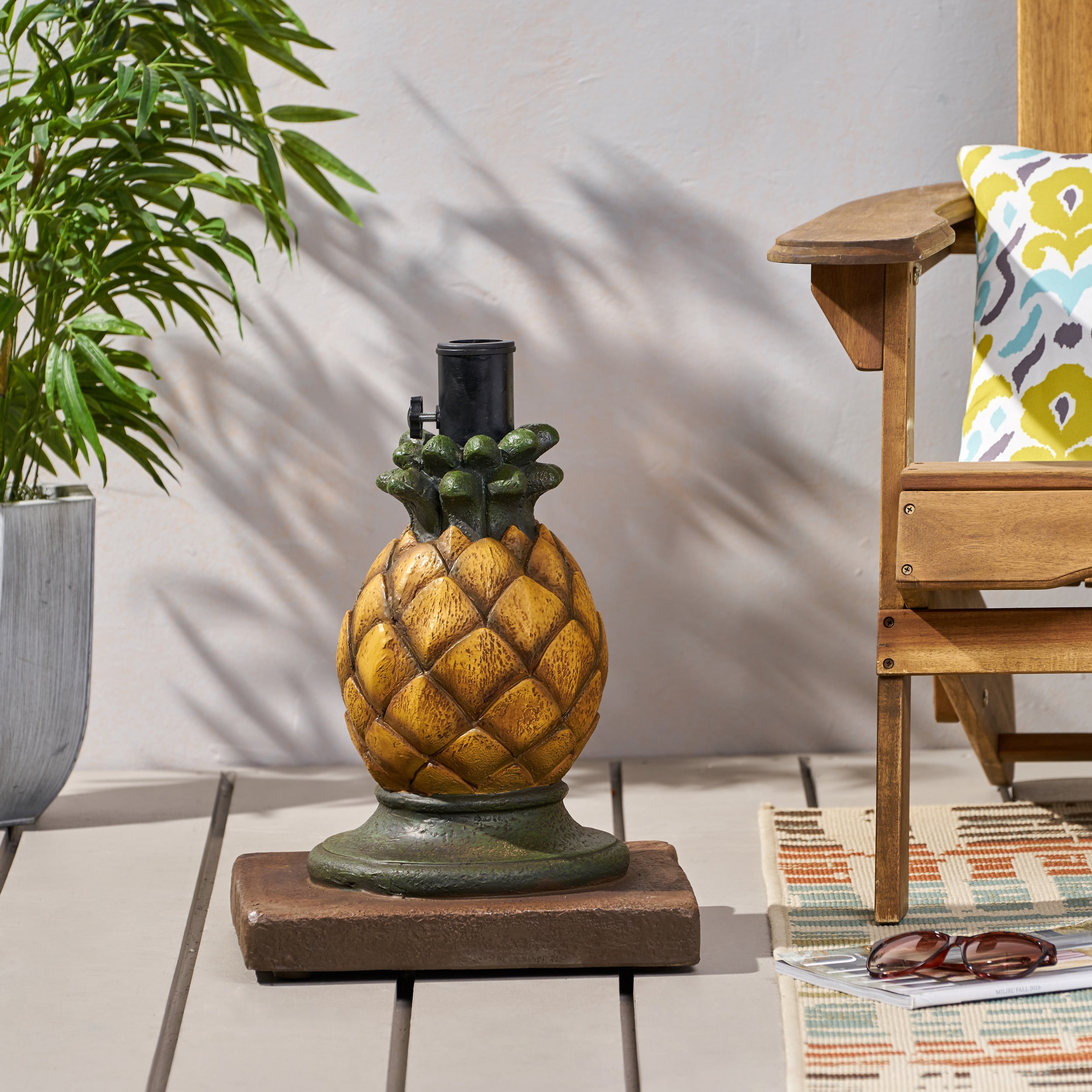 Antonio Outdoor Pineapple Umbrella Base,