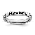 thumbnail image 4 of Sterling Silver Polished Enameled Mother Ring, 4 of 7