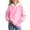 Pink, variant on Girls Teal Zip up Hoodie Girls Hoodies & Sweatshirts Long Sleeve Casual Pullover Soft Comfortable Kids Sweatshirt For Spring And Fall, Size 3-4 Years