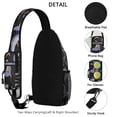 thumbnail image 3 of Crossbody Sling Backpack for Women Men Crazy Cute Shark Shoulder Sling Crossbody Casual Chest Bag for Travel Sports Running Hiking, 3 of 5