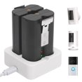 thumbnail image 1 of Batería de repuesto para Ring Doorbell, paquete de 2 unidades, 6040 mAh, con cargador, 1 of 6