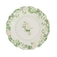 thumbnail image 6 of Efavormart 25 Pack White Floral Greenery Dessert Paper Plates with Scalloped Edge, Disposable Appetizer Salad Plates - 8", 6 of 10