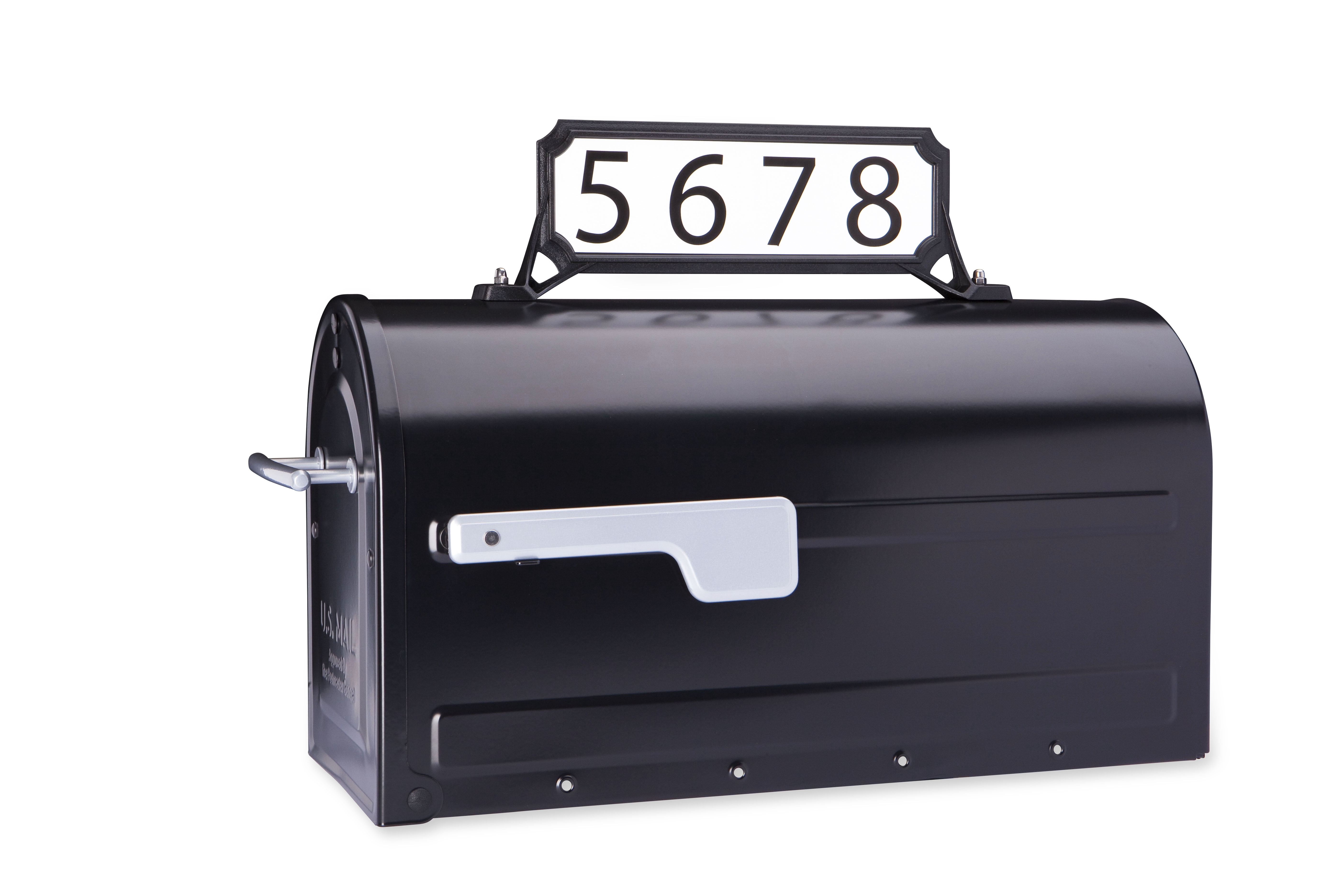 ARCHITECTURAL MAILBOXES OM160BEC Support De Poteau Outback Noir - Boîte Aux Lettres Double Porte