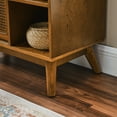 thumbnail image 7 of Tcbosik Storage Cabinet, Floor Buffet Sideboard with Sliding Doors, Coffee Bar Cabinet with Adjustable Shelf, Console Cabinet for Kitchen, Hallway, Living Room, Light Brown, 7 of 7