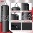 thumbnail image 6 of Punching Bag for Kids, 2.7FT Hanging Boxing Bag with Boxing Gloves, Kids Boxing Set Kickboxing Bag for Youth Boxing Karate Muay Thai Kick Taekwondo Training(Unfilled), 6 of 7