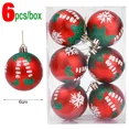 thumbnail image 3 of Bolas de Navidad de 6 cm, bolas pintadas de colores para árbol de Navidad, adornos colgantes para Navidad, Año Nuevo, fiestas, decoración del hogar, 3 of 5