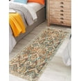 thumbnail image 2 of Keen Home Design Machine Washable Area Rugs with Non-slip Backing, Ideal for Hallway, Living Room, Bedroom, Kitchen and Laundry Room, Vintage Moroccan and Low Pile Rug - ( 2'6'' x 10'), 2 of 9