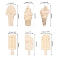 thumbnail image 2 of Recortes de madera en forma de helado, madera para pintar recortes para arte y manualidades, 30 sets, 2 of 4