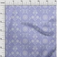 thumbnail image 3 of oneOone Polyester Spandex Medium Purple Fabric Asian Block Sewing Craft Projects Fabric Prints By Yard 56 Inch Wide, 3 of 4