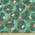 thumbnail image 2 of Ambesonne Botanical Fabric by the Yard Upholstery, Natural Exotic Pattern, 2 Yards, Multicolor, 2 of 5