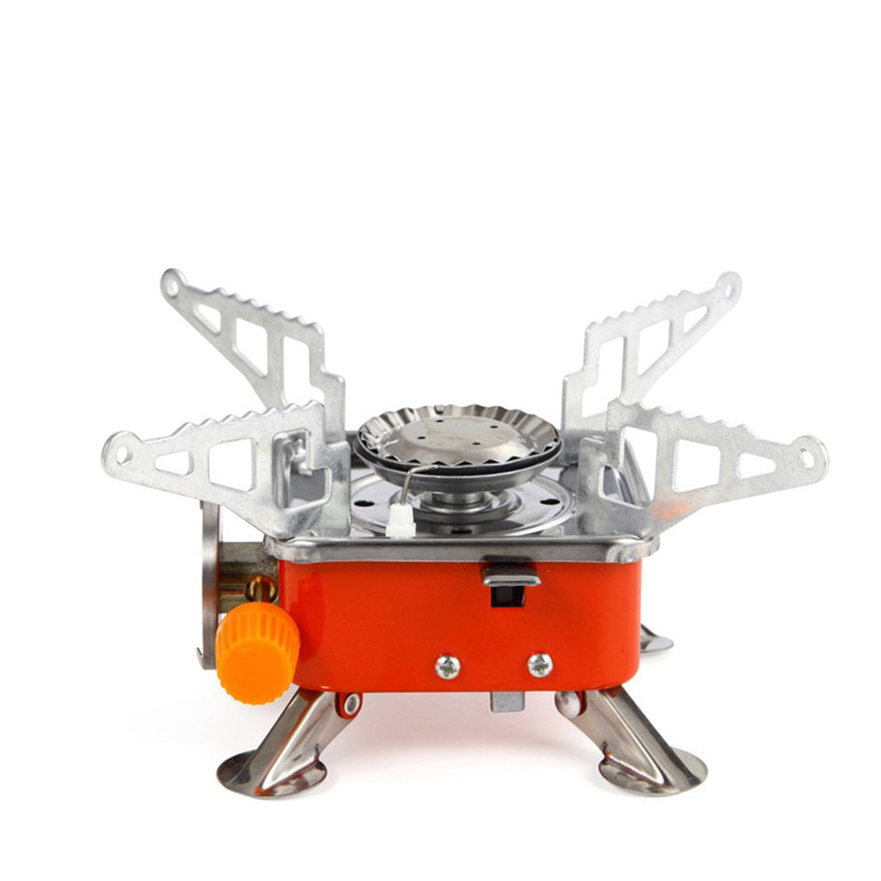 HINK-Home Windproof Foldable Stove Burner Portable Windproof Camping Gas Stove Outdoor Cooking Foldable Stove Burner w/Bag,Kitchen，Dining & Bar