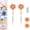Orange:2pcs, variant on Orange Microfiber Wall Mop with 360° Rotatable Head, Adjustable Stainless Steel Handle Cleaning Mop, Washable Dust Cleaner for Floor Wall Ceiling Baseboard Bathroom Kitchen