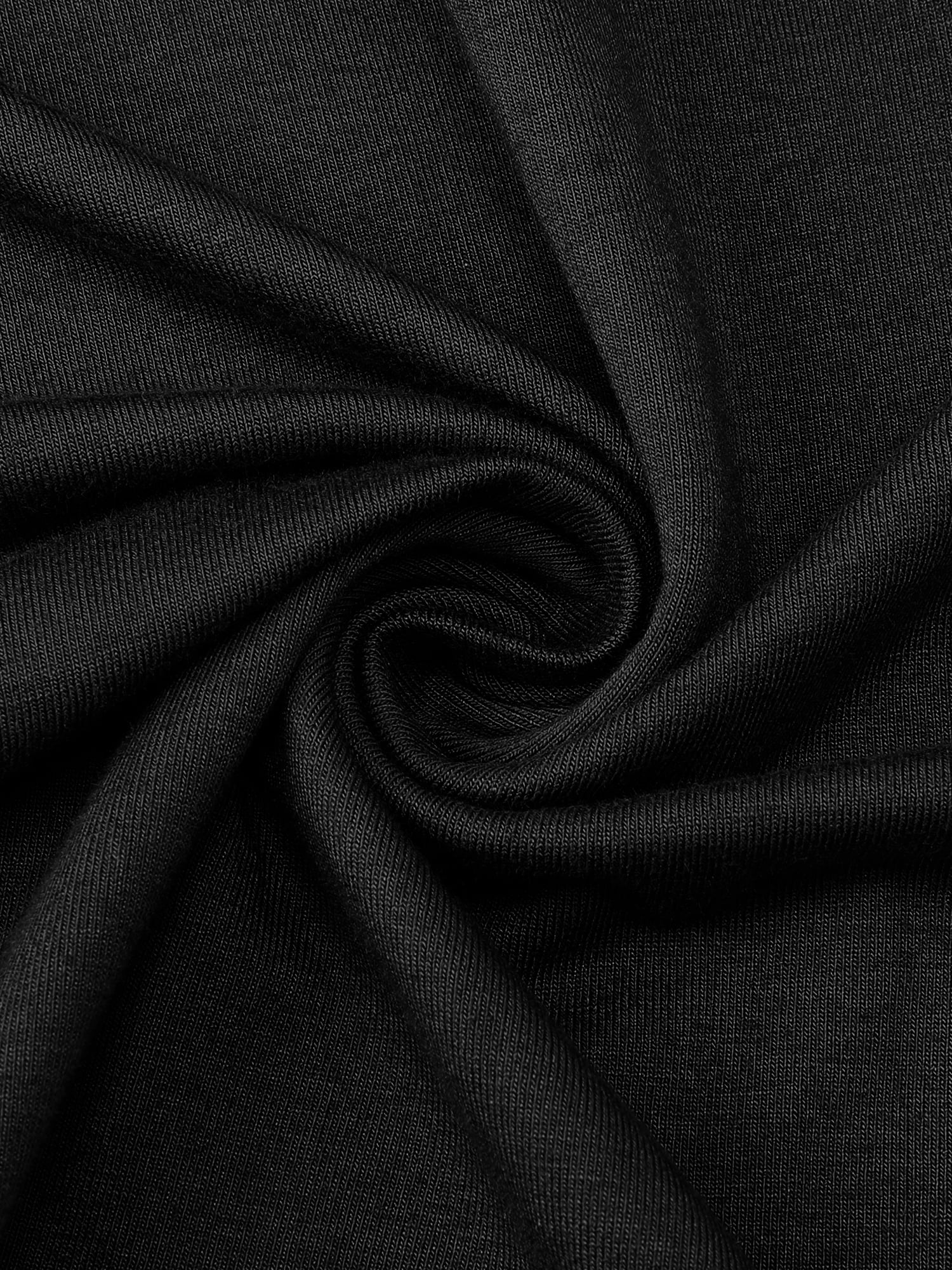 DARING DIVA Women's Long Sleeve High Low Hem Rayon Sleepdress with Pockets XL Black
