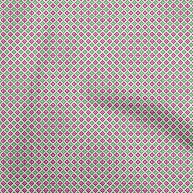 oneOone Polyester Spandex Magenta Fabric Asian Ikat Craft Projects Decor Fabric Printed by The Yard 56 Inch Wide