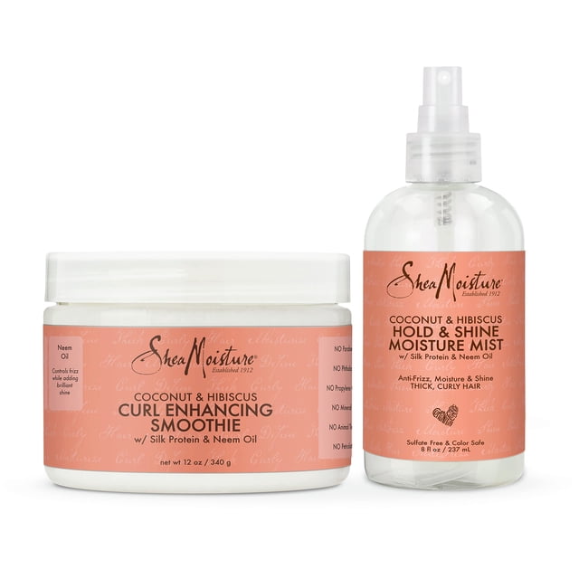 Paquete de crema para peinar SheaMoisture, coco e hibisco, 350 ml