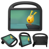 Allytech Kids Case for Lenovo Tab M10 10.1-inch TB-X605F / TB-X505F, Soft EVA Rubber Heavy Duty Protection Drop Proof Kids Friendly Kickstand Handle Lightweight Cover Case, Black