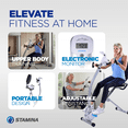 thumbnail image 3 of Stamina Vélo d'Exercice Cardio Intérieur Assis Droit avec Haut du Corps, Gris, 3 of 13