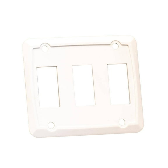 Sigma Switches Triple Switch Plate, White