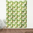 thumbnail image 3 of Ambesonne Tropical Fabric by the Yard Upholstery, Pineapple Mango Palmatia, 5 Yards, White Multicolor, 3 of 4