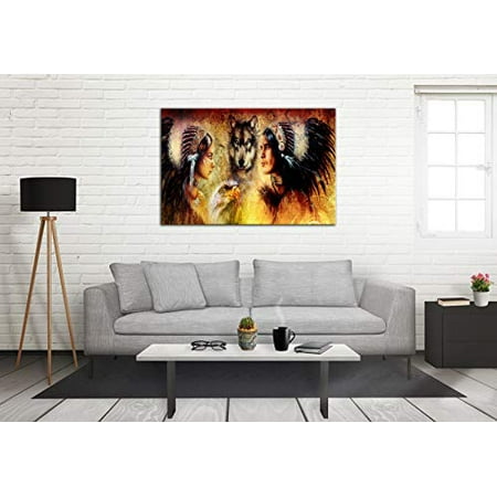 Amemny Native American Wall Art Painting Retro Indian Chief Canvas Picture Flower Giclee Print Artwork For Living Room Bedroom Home Office Framed Ready To Hang Canada - Wall Art Painting For Living Room India Amemny Native American Wall Art Painting Retro Indian Chief Canvas Picture Flower Giclee Print Artwork For Living Room Bedroom Home Office Framed Ready To Hang Canada - Wall Art Painting For Living Room India