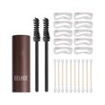thumbnail image 2 of Kit de modelado de sellos de cejas Belleza impermeable Sellado de cejas armable Definidor de cejas a prueba de sudor Mejoradores de cejas Herramientas Marron oscuro Sunnimix Kits para dar forma a las cejas, 2 of 8