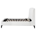 thumbnail image 6 of Mosby Upholstered Queen Wingback Bed Snow, 6 of 13
