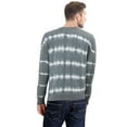 thumbnail image 2 of XRAY Pullover Crewneck Cotton Tie Dye Knit Sweater, Sweatshirt for Men, Women, Couple, Grey/White - Stripe, Medium, 2 of 3