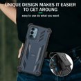 thumbnail image 3 of for OnePlus Nord N200 5G 1+Nord N200 5G Heavy Duty Shock Absorption Kickstand Armor Case with Belt Swivel Clip Holster Cover with Tempered Glass, 3 of 4