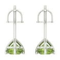 thumbnail image 4 of Clara Pucci 2Ct Natural Peridot Round Cut VVS1 Screw Back Stud 18k Solid hypoallergenic Gold Designer Earrings For August, 4 of 7