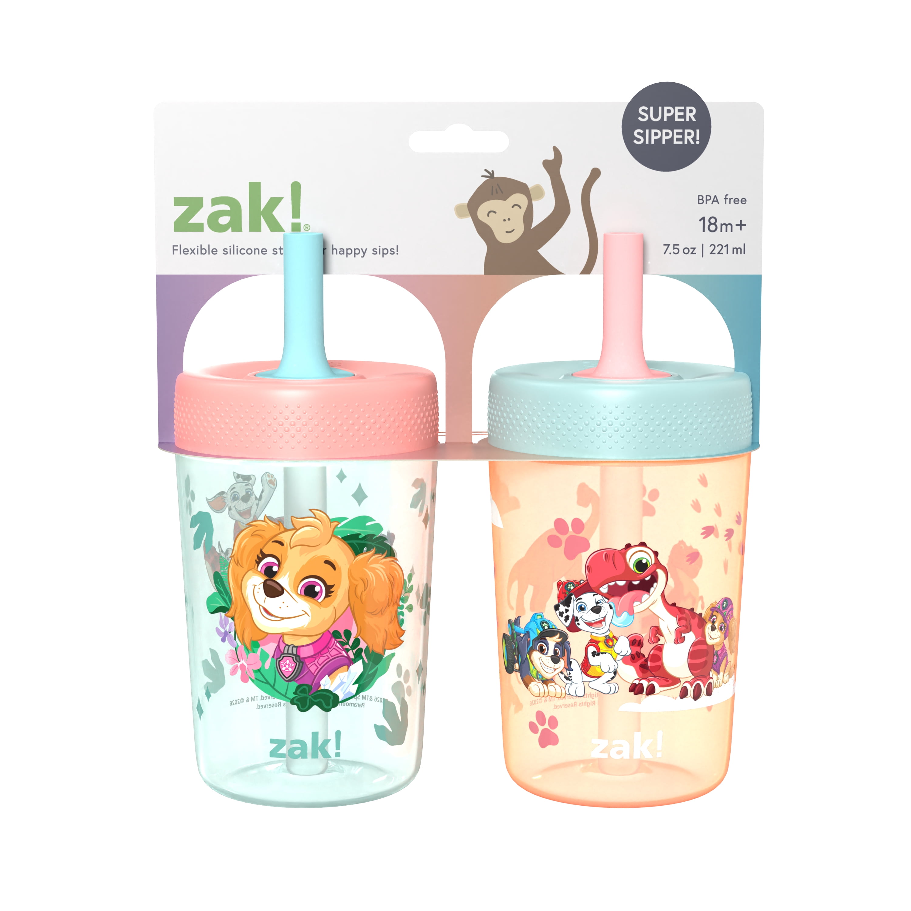 Zak Designs Paw Patrol Girl Capri Tumblers 2 Pack 12oz