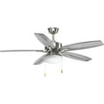 thumbnail image 4 of Progress Lighting Billows 52" Brushed Nickel LED Ceiling Fan with White Opal Glass Shade, 4 of 14