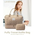 thumbnail image 6 of Lovevook Puffer Duffle Bag, 42L Travel Weekender Overnight Bag with Toiletry Bag, Carry-on Personal Item Bag Hospital Bag Gym Bag with Dry/Wet Separation, 6 of 8