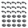 thumbnail image 1 of 30Pcs,3/4In Liquid Tight Connector Non-Metallic Electrical Conduit Fittings, PVC Flexible Conduit (Straight+90 Degree), 1 of 8