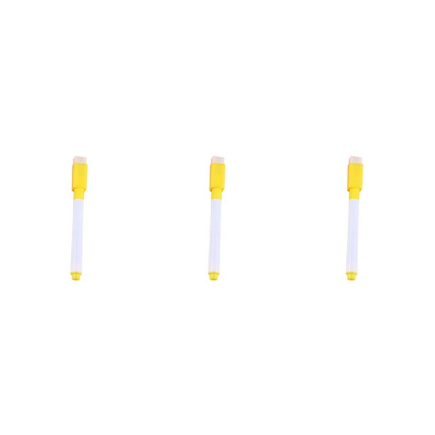 Tholdsy Teachers Artist Blackboard Painting Pen with Erasable Pencil Markers Handwriting Eraser Writing Stationery Smooth Chalkboard amarillo negro 3piezas