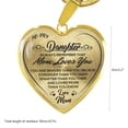 thumbnail image 2 of Kayannuo To My Daughter Stainless Steel Necklace Heart Lettering Peach Heart Kayannuo MOM Daughter Gift, 2 of 4
