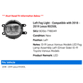 thumbnail image 2 of Left Fog Light - Compatible with 2018 - 2019 RX350L, 2 of 2