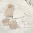 thumbnail image 6 of Warm And Cosy Baby Booties and Hat Set for Newborns, Fashionable Knitted Hat & Socks for Photoshoots and Everyday Use, 6 of 9