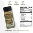 thumbnail image 3 of Pride of India Yellow Mustard Ground | Gourmet Spice Powder for Pickles, Sauces, Hotdogs & Dressings | Fine Mustard Powder | Preservative-Free | Easy to Use Small Dual Sifter Jar 2.6 oz, 3 of 8