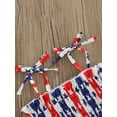 thumbnail image 6 of Arvbitana Toddler Baby Girl 4th of July Dress 18M 24M 3T 4T 5T 6T Flag Print Sleeveless Strap Sundress Independence Day Clothes Dress, 6 of 9