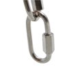thumbnail image 4 of Qjaiune 24 Piezas de eslabones rápidos Mosquetón de Bloqueo en Forma de D de Acero Inoxidable de 1/8 Pulgada Conector de Cadena Duradero y Resistente, 4 of 5