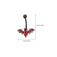 thumbnail image 2 of 4pcs Rhinestone Belly Button Rings Exquisite Body Piercing Nails Accessories, 2 of 8