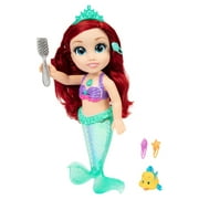 Disney Princess The Little Mermaid 14 inch Tall Singing Bath Time Play Ariel Doll and Flounder