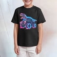 thumbnail image 2 of NOLDARES Toddler Boy Clothes Summer Cute Cotton Crew Neck Short Sleeve T-Shirt for daily(Black,13-14 Years), 2 of 4