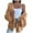 Brown, variant on MIASHUI Women's Mohair Blend Open Front Sweater, Fashion Casual Long Sleeve Comfortable Cardigan for Women Brown,M