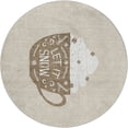 thumbnail image 2 of Addison Rugs Dream Shag Premium Machine Washable Transitional Mug Latte Round Rug, 8' x 8', 2 of 8