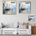 thumbnail image 4 of Designart "Azure And Ivory Buccaneer Minimalism" Coastal Floater Framed Wall Art Prints, 4 of 5