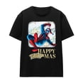 thumbnail image 1 of Spider-Man T-Shirt de Noël Fenêtre Joyeux Noël pour Femmes, 1 of 6