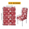 thumbnail image 7 of TSOVTHRID Red Heart Plaid Print 5 PCS Tablecloth and Chair Covers Set, Rectangle Table Cover with Stretchable Chair Seat Slipcovers for Home Kitchen, Banquet, Party Valentine's Day Decor, 7 of 7