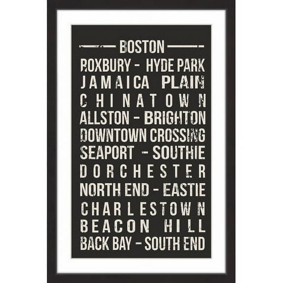 "Famous Boston" Framed Painting Print