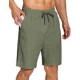 thumbnail image 2 of COOFANDY Men's Beach Shorts Casual 8" Relaxed Fit Summer Lightweight Elastic Waist Drawstring Shorts, 2 of 6